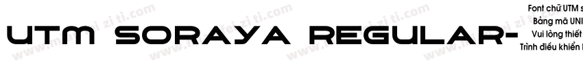 UTM Soraya Regular字体转换